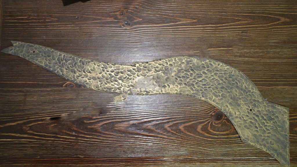 Кованая накладка на двери №1